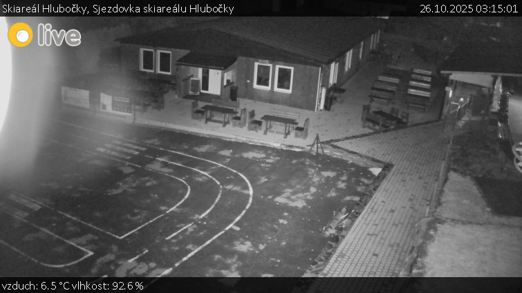 Skiareál Hlubočky - Sjezdovka skiareálu Hlubočky - 26.10.2025 v 03:15 Skiareál Hlubočky - Sjezdovka skiareálu Hlubočky - 26.10.2025 v 03:15