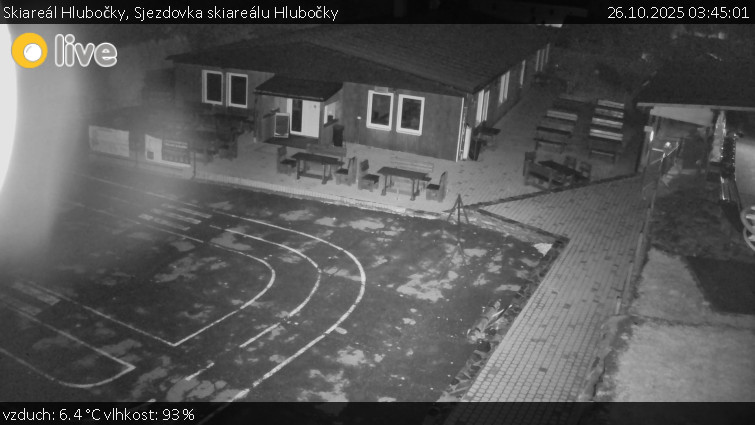 Skiareál Hlubočky - Sjezdovka skiareálu Hlubočky - 26.10.2025 v 03:45 Skiareál Hlubočky - Sjezdovka skiareálu Hlubočky - 26.10.2025 v 03:45