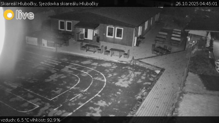 Skiareál Hlubočky - Sjezdovka skiareálu Hlubočky - 26.10.2025 v 04:45 Skiareál Hlubočky - Sjezdovka skiareálu Hlubočky - 26.10.2025 v 04:45