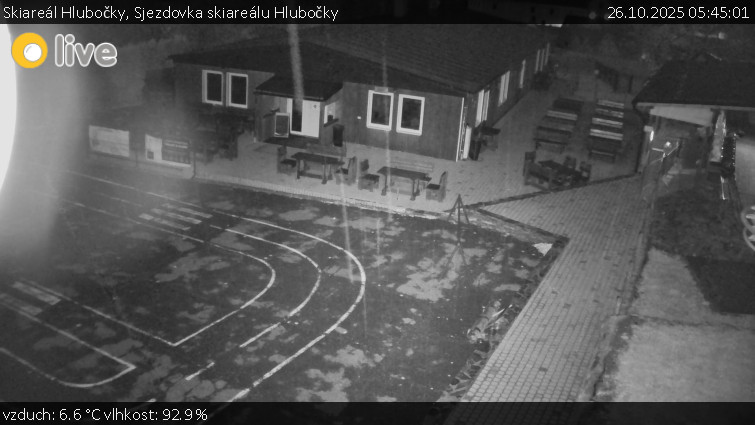 Skiareál Hlubočky - Sjezdovka skiareálu Hlubočky - 26.10.2025 v 05:45 Skiareál Hlubočky - Sjezdovka skiareálu Hlubočky - 26.10.2025 v 05:45