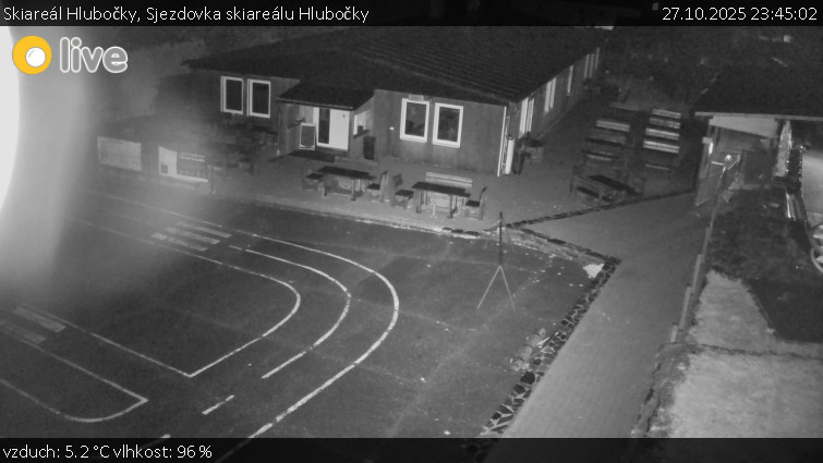 Skiareál Hlubočky - Sjezdovka skiareálu Hlubočky - 27.10.2025 v 23:45 Skiareál Hlubočky - Sjezdovka skiareálu Hlubočky - 27.10.2025 v 23:45