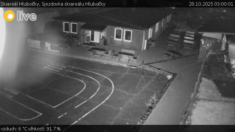 Skiareál Hlubočky - Sjezdovka skiareálu Hlubočky - 28.10.2025 v 03:00 Skiareál Hlubočky - Sjezdovka skiareálu Hlubočky - 28.10.2025 v 03:00