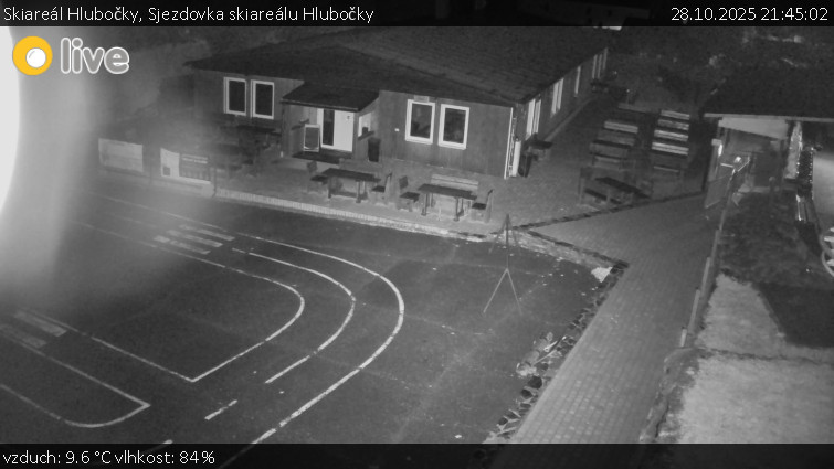 Skiareál Hlubočky - Sjezdovka skiareálu Hlubočky - 28.10.2025 v 21:45 Skiareál Hlubočky - Sjezdovka skiareálu Hlubočky - 28.10.2025 v 21:45