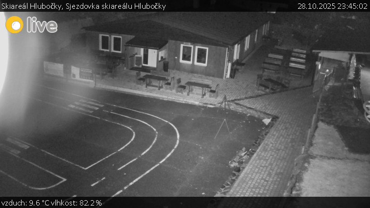 Skiareál Hlubočky - Sjezdovka skiareálu Hlubočky - 28.10.2025 v 23:45 Skiareál Hlubočky - Sjezdovka skiareálu Hlubočky - 28.10.2025 v 23:45