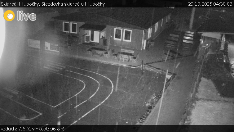 Skiareál Hlubočky - Sjezdovka skiareálu Hlubočky - 29.10.2025 v 04:30 Skiareál Hlubočky - Sjezdovka skiareálu Hlubočky - 29.10.2025 v 04:30