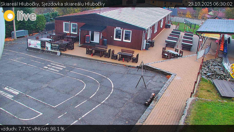 Skiareál Hlubočky - Sjezdovka skiareálu Hlubočky - 29.10.2025 v 06:30 Skiareál Hlubočky - Sjezdovka skiareálu Hlubočky - 29.10.2025 v 06:30