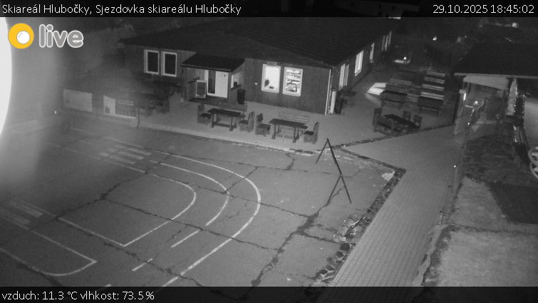 Skiareál Hlubočky - Sjezdovka skiareálu Hlubočky - 29.10.2025 v 18:45 Skiareál Hlubočky - Sjezdovka skiareálu Hlubočky - 29.10.2025 v 18:45