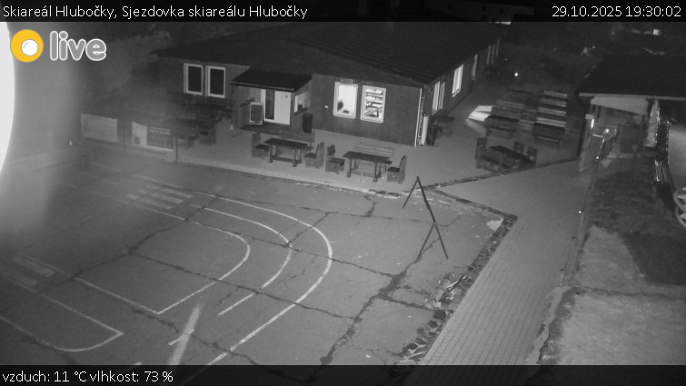 Skiareál Hlubočky - Sjezdovka skiareálu Hlubočky - 29.10.2025 v 19:30 Skiareál Hlubočky - Sjezdovka skiareálu Hlubočky - 29.10.2025 v 19:30