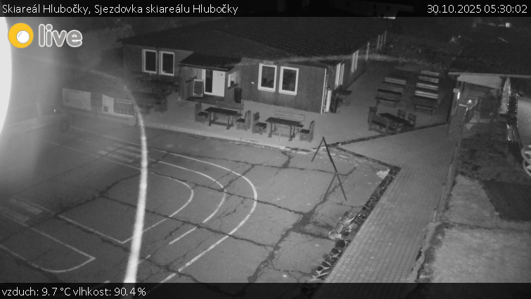 Skiareál Hlubočky - Sjezdovka skiareálu Hlubočky - 30.10.2025 v 05:30 Skiareál Hlubočky - Sjezdovka skiareálu Hlubočky - 30.10.2025 v 05:30