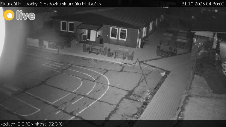 Skiareál Hlubočky - Sjezdovka skiareálu Hlubočky - 31.10.2025 v 04:30 Skiareál Hlubočky - Sjezdovka skiareálu Hlubočky - 31.10.2025 v 04:30