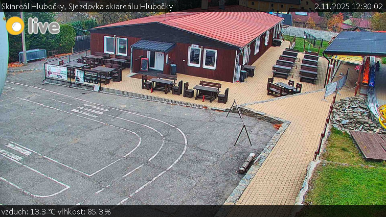 Skiareál Hlubočky - Sjezdovka skiareálu Hlubočky - 2.11.2025 v 12:30 Skiareál Hlubočky - Sjezdovka skiareálu Hlubočky - 2.11.2025 v 12:30