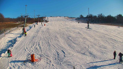 Sjezdovka skiareálu Hlubočky