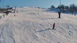 Sjezdovka skiareálu Hlubočky