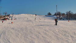Sjezdovka skiareálu Hlubočky