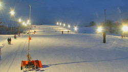 Sjezdovka skiareálu Hlubočky