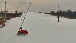 Sjezdovka skiareálu Hlubočky