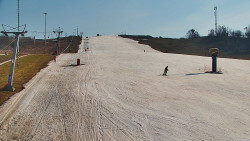 Sjezdovka skiareálu Hlubočky