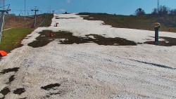 Sjezdovka skiareálu Hlubočky