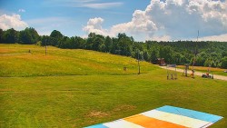 Ski slope of the Hlubočky ski resort