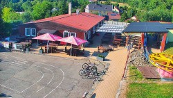Ski slope of the Hlubočky ski resort