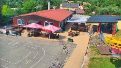 Ski slope of the Hlubočky ski resort