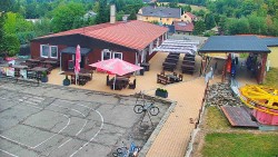 Ski slope of the Hlubočky ski resort