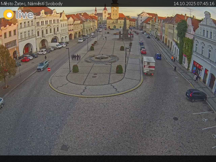 Město Žatec - Náměstí Svobody - 14.10.2025 v 07:45 Město Žatec - Náměstí Svobody - 14.10.2025 v 07:45