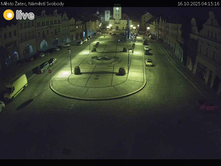 Město Žatec - Náměstí Svobody - 16.10.2025 v 04:15 Město Žatec - Náměstí Svobody - 16.10.2025 v 04:15