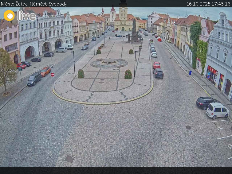 Město Žatec - Náměstí Svobody - 16.10.2025 v 17:45 Město Žatec - Náměstí Svobody - 16.10.2025 v 17:45