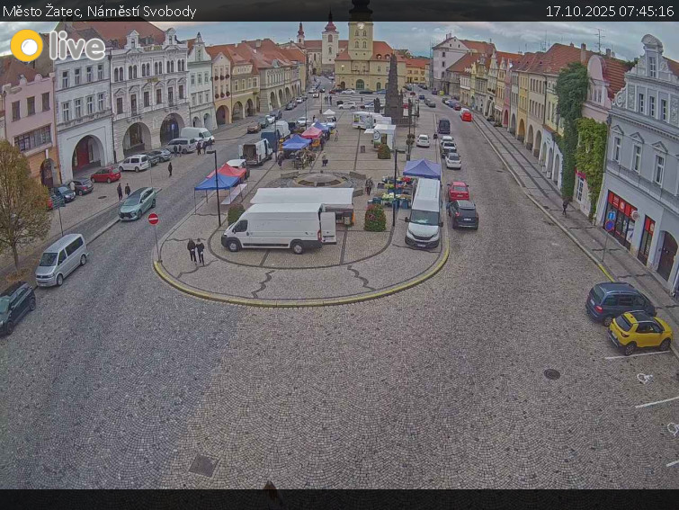 Město Žatec - Náměstí Svobody - 17.10.2025 v 07:45 Město Žatec - Náměstí Svobody - 17.10.2025 v 07:45