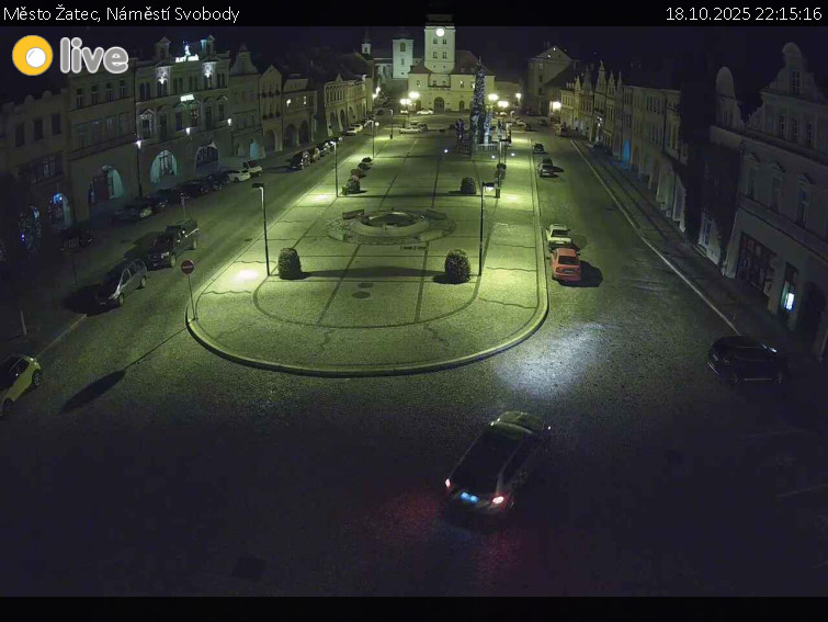 Město Žatec - Náměstí Svobody - 18.10.2025 v 22:15 Město Žatec - Náměstí Svobody - 18.10.2025 v 22:15