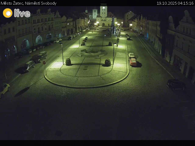 Město Žatec - Náměstí Svobody - 19.10.2025 v 04:15 Město Žatec - Náměstí Svobody - 19.10.2025 v 04:15