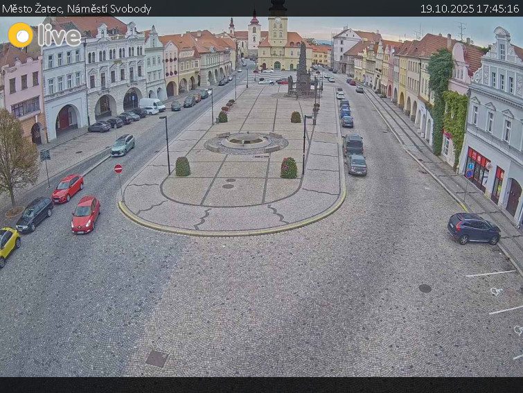 Město Žatec - Náměstí Svobody - 19.10.2025 v 17:45 Město Žatec - Náměstí Svobody - 19.10.2025 v 17:45