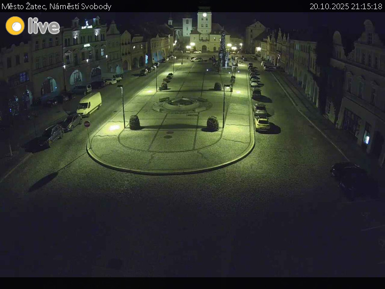 Město Žatec - Náměstí Svobody - 20.10.2025 v 21:15 Město Žatec - Náměstí Svobody - 20.10.2025 v 21:15