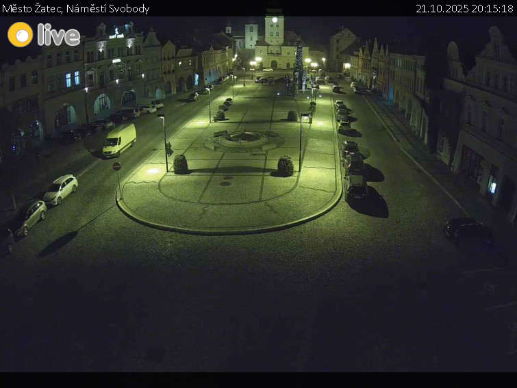 Město Žatec - Náměstí Svobody - 21.10.2025 v 20:15 Město Žatec - Náměstí Svobody - 21.10.2025 v 20:15