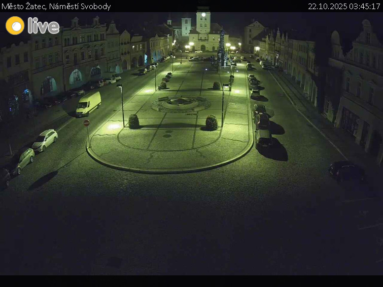 Město Žatec - Náměstí Svobody - 22.10.2025 v 03:45 Město Žatec - Náměstí Svobody - 22.10.2025 v 03:45