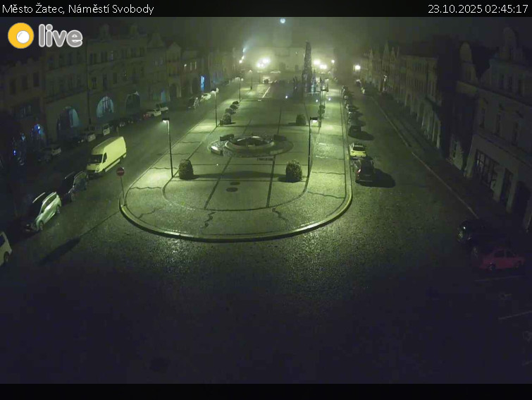 Město Žatec - Náměstí Svobody - 23.10.2025 v 02:45 Město Žatec - Náměstí Svobody - 23.10.2025 v 02:45