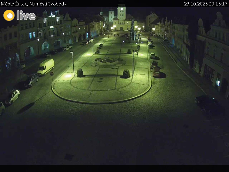 Město Žatec - Náměstí Svobody - 23.10.2025 v 20:15 Město Žatec - Náměstí Svobody - 23.10.2025 v 20:15