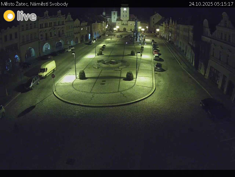 Město Žatec - Náměstí Svobody - 24.10.2025 v 05:15 Město Žatec - Náměstí Svobody - 24.10.2025 v 05:15
