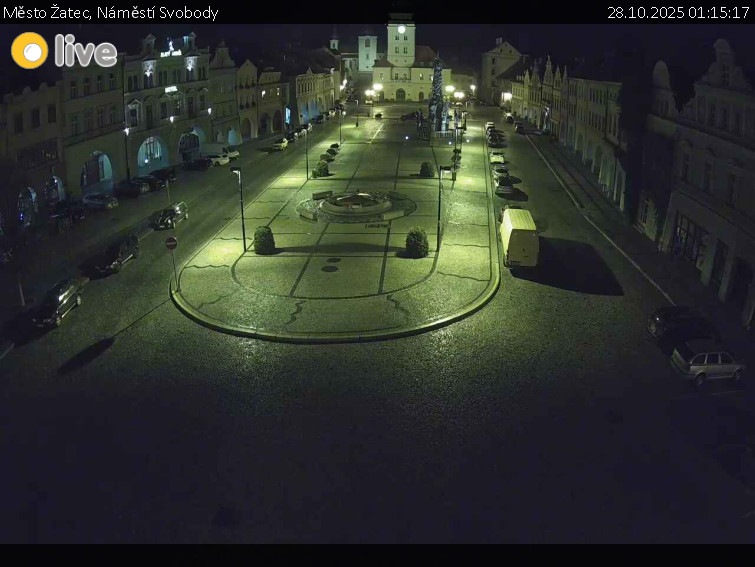 Město Žatec - Náměstí Svobody - 28.10.2025 v 01:15 Město Žatec - Náměstí Svobody - 28.10.2025 v 01:15
