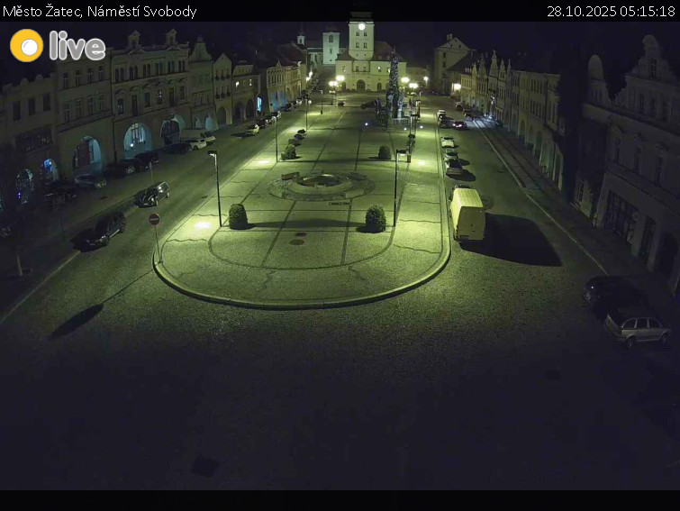 Město Žatec - Náměstí Svobody - 28.10.2025 v 05:15 Město Žatec - Náměstí Svobody - 28.10.2025 v 05:15