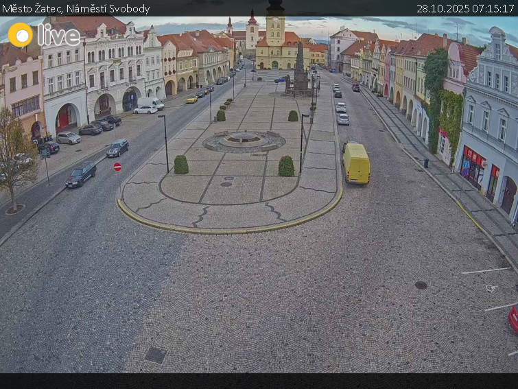 Město Žatec - Náměstí Svobody - 28.10.2025 v 07:15 Město Žatec - Náměstí Svobody - 28.10.2025 v 07:15