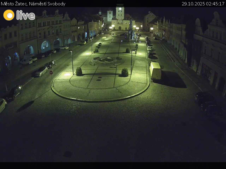 Město Žatec - Náměstí Svobody - 29.10.2025 v 02:45 Město Žatec - Náměstí Svobody - 29.10.2025 v 02:45