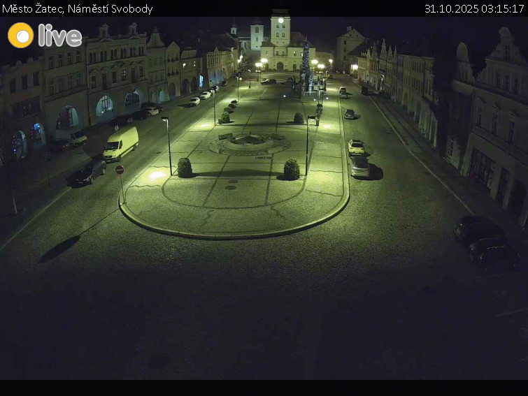 Město Žatec - Náměstí Svobody - 31.10.2025 v 03:15 Město Žatec - Náměstí Svobody - 31.10.2025 v 03:15