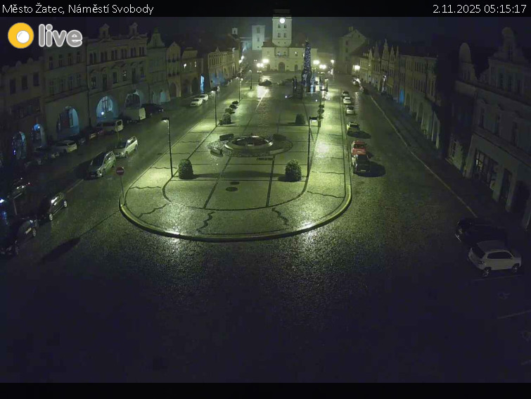 Město Žatec - Náměstí Svobody - 2.11.2025 v 05:15 Město Žatec - Náměstí Svobody - 2.11.2025 v 05:15