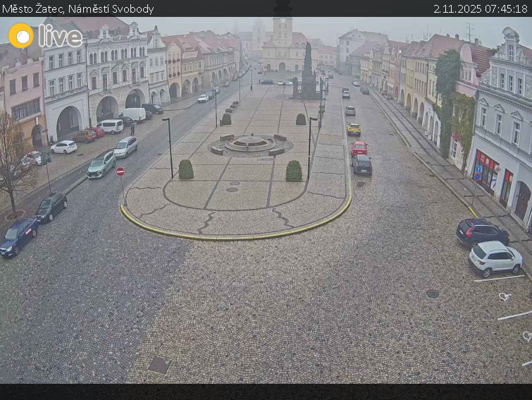 Město Žatec - Náměstí Svobody - 2.11.2025 v 07:45 Město Žatec - Náměstí Svobody - 2.11.2025 v 07:45