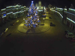 Město Žatec - Náměstí Svobody - 30.12.2025 v 22:45 Město Žatec - Náměstí Svobody - 30.12.2025 v 22:45