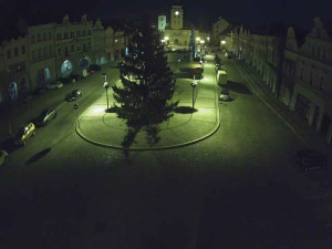 Město Žatec - Náměstí Svobody - 7.1.2026 v 03:45 Město Žatec - Náměstí Svobody - 7.1.2026 v 03:45