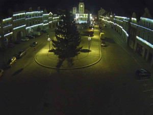Město Žatec - Náměstí Svobody - 7.1.2026 v 04:30 Město Žatec - Náměstí Svobody - 7.1.2026 v 04:30
