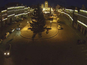 Město Žatec - Náměstí Svobody - 7.1.2026 v 07:15 Město Žatec - Náměstí Svobody - 7.1.2026 v 07:15